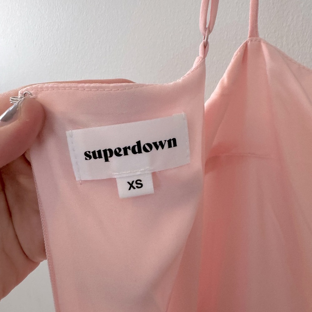 NWT Superdown X Revolve Addison Maxi Dress in Blush Pink - XS - Picture 8 of 13